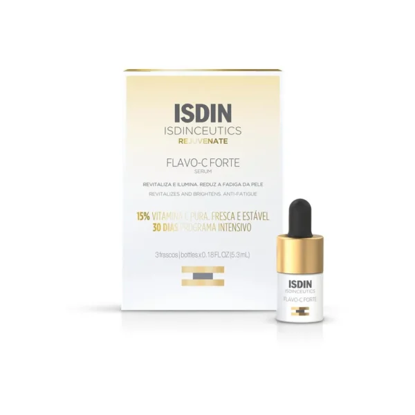Sérum Antioxidante Isdinceutics Flavo-C Forte 3 Frascos de 5,3ml cada