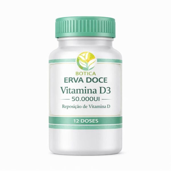 Vitamina D3 50.000ui 12 Cápsulas