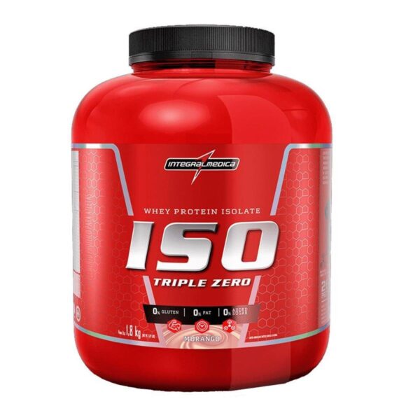 Iso Triple Zero pote 1,8kg Morango - Integralmédica