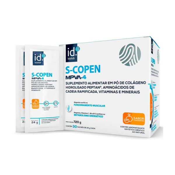 Suplemento Alimentar em Pó S-Copen MPVA-4 30 Sachês 24g Cada