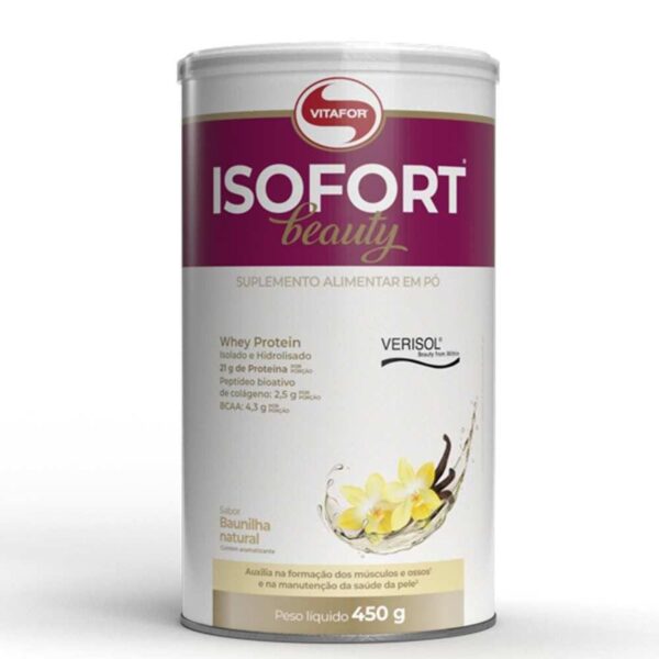 Whey Isofort Beauty 450g Baunilha Vitafor