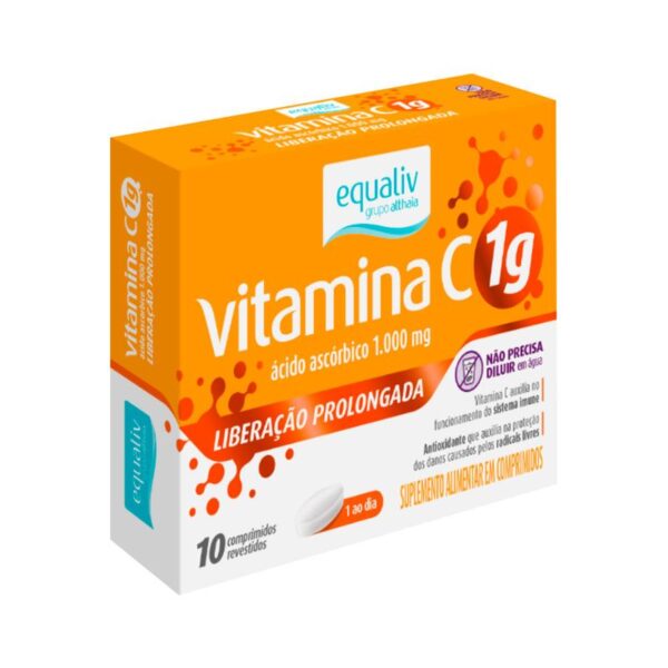 Equaliv vitamina C 1G com 10 comprimidos