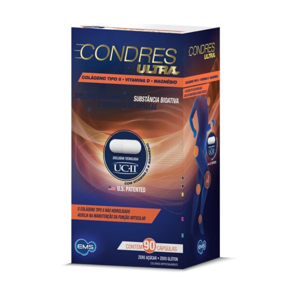 Condres ultra colágeno tipo ii + vitamina D + magnésio 90 cápsulas