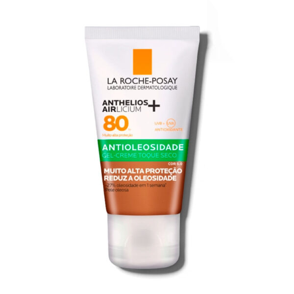 Protetor solar facial anthelios airlicium + la roche-posay fps 80 cor 5.0 40g