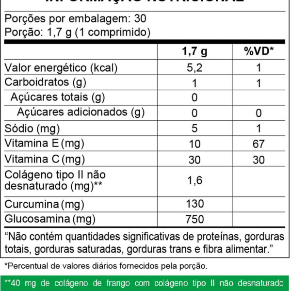 Colaten Artro – Suplemento Para Articulações – 30 Comprimidos
