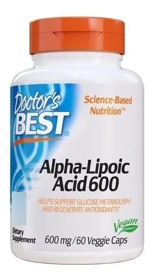 Acido Alfa Lipoico 600mg 60 Cápsulas Vegetais - Doctor's Best