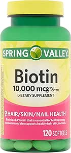 Biotina 10.000 mcg 120 Cápsulas Vegetais
