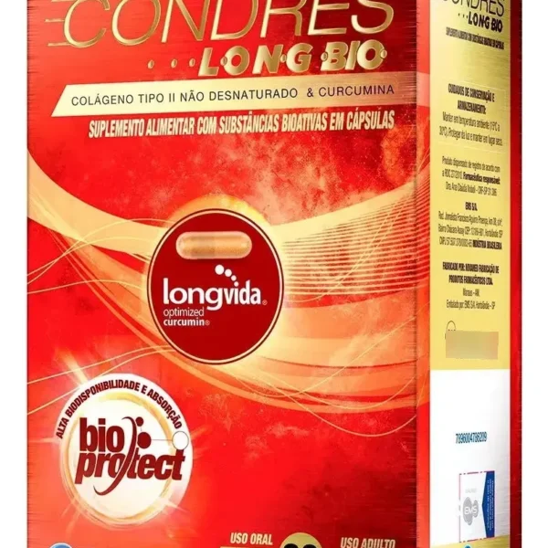 Condres long bio colágeno & cúrcuma 90 cápsulas