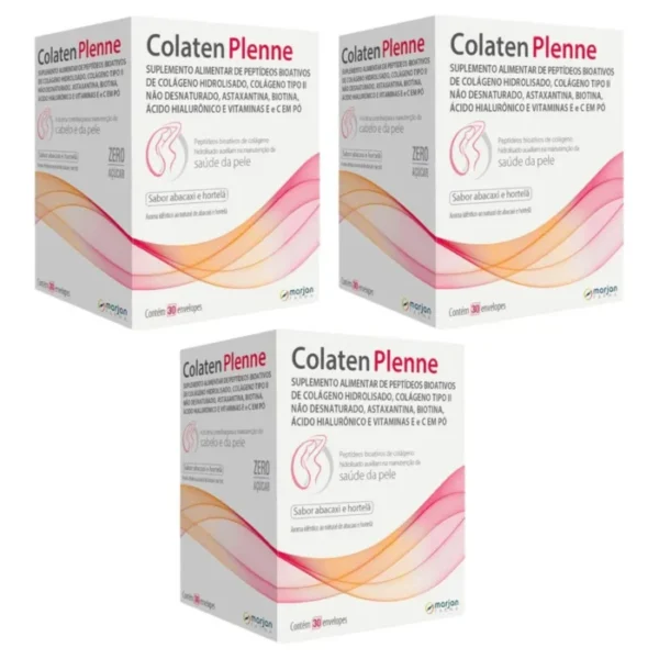 Kit 3 Colaten Plenne Abacaxi E Hortelã 30 Envelopes Marjan