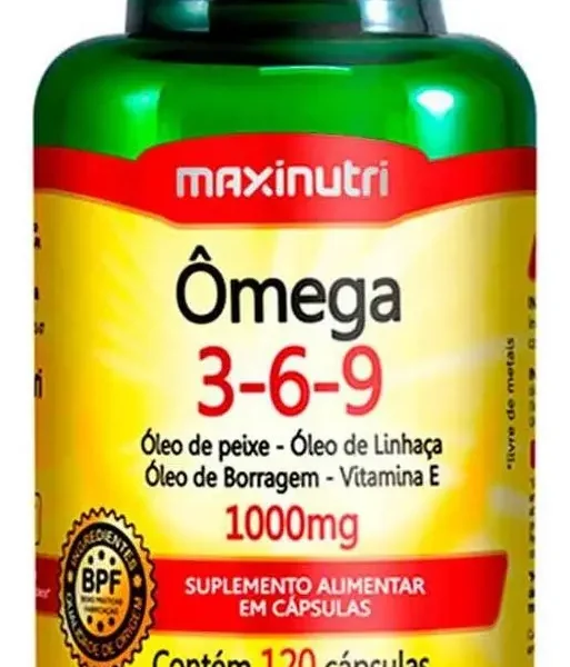 Ômega Triplo 3-6-9 1000Mg 120 Cápsulas Maxinutri
