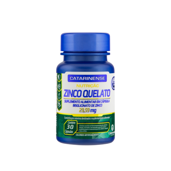 Zinco quelato catarinense 30 cápsulas