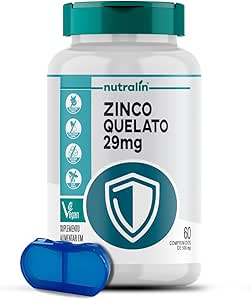 Zinco Quelato 29mg Nutralín 60 Comp.