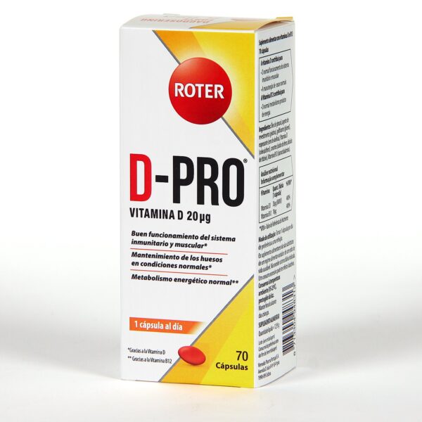 D-pro vitamina com 60 cápsulas